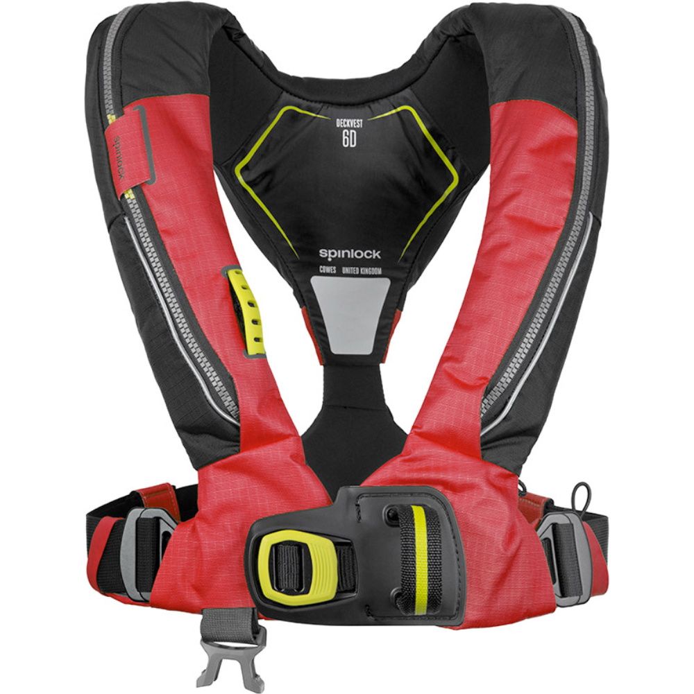 2026 Spinlock Deckvest 6D 170N Con Sistema HRS Montato DW-LJH6D-AMR-HRS - Red